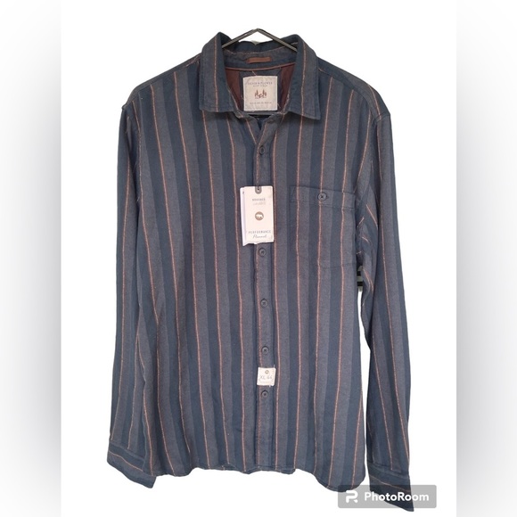 NWT - Denim & Flowers Ricky Singh Men's brushed flannel Button-Down Shirt - XL - Picture 1 of 7